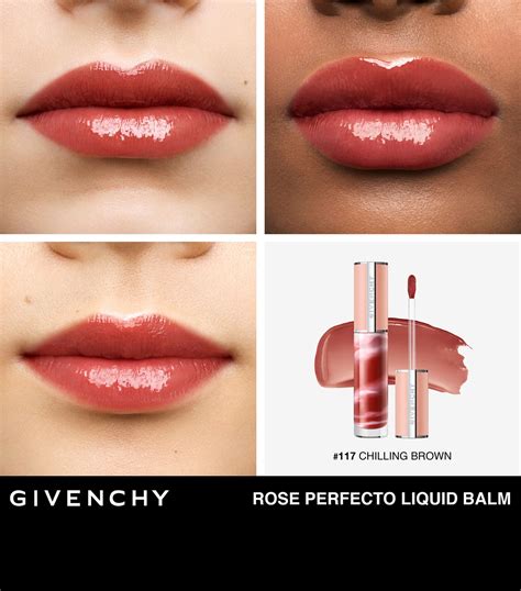 givenchy le rose perfecto liquid|Givenchy color changing lip gloss.